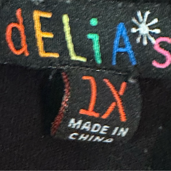 DELiA’S— DOLLS KILL Black Graphic Tee Shirt HALLOWEEN READY 9 DELIA’S MOODS 1X - Picture 9 of 9